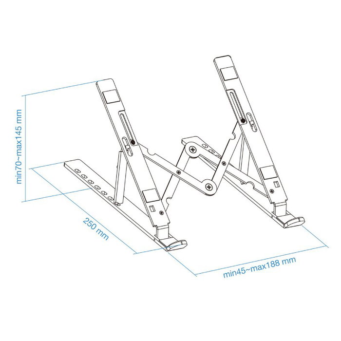 Tooq Soporte Elevador TQLRS0033-AL para Portátiles hasta 15 pulgadas, Plata Tooq Soporte Elevador TQLRS0033-AL para Portátiles hasta 15 pulgadas, Plata